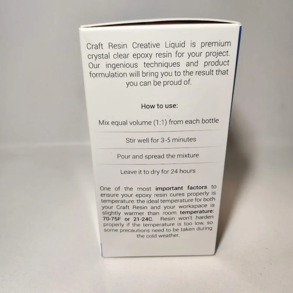 Craft Resin 34Oz Epoxy Resin Kit - Crystal Clear + Hardener for DIY Art Mold NEW